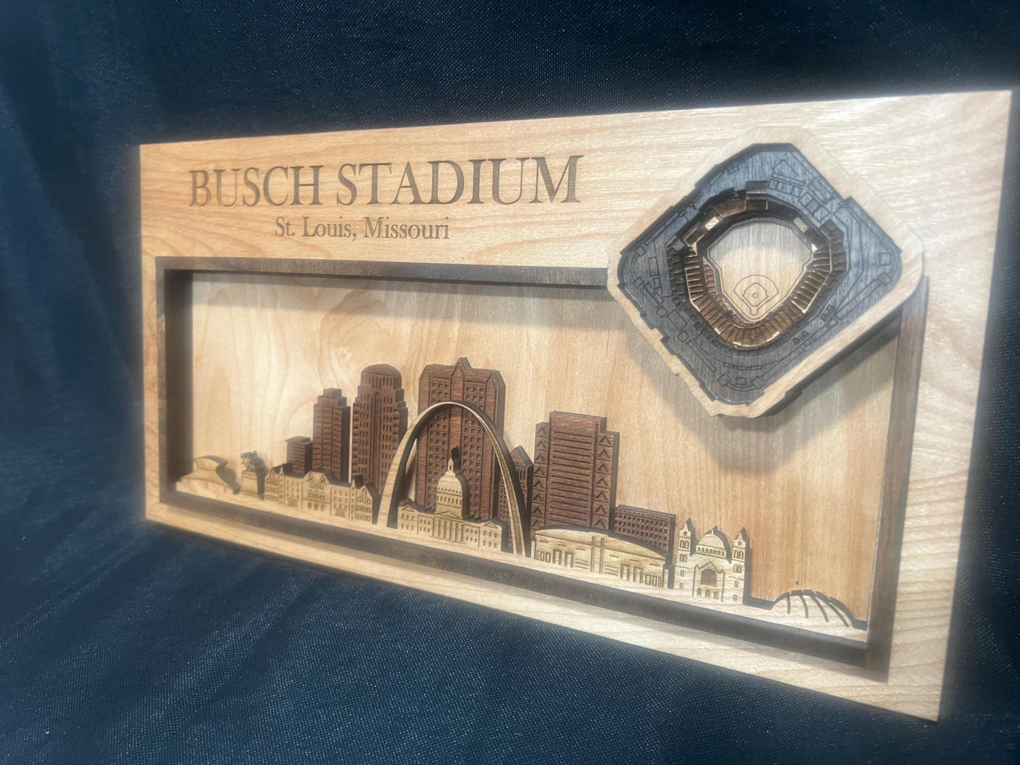 St. Louis Cardinals Gift | Busch Stadium Wooden Wall Art | Cardinals Fan Baseball Decor