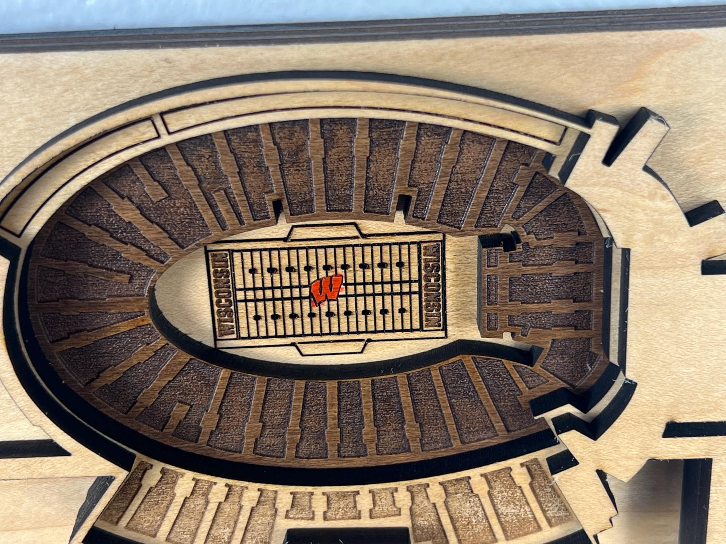 Camp Randall Stadium Wood Art: Wisconsin Badgers Football Gift