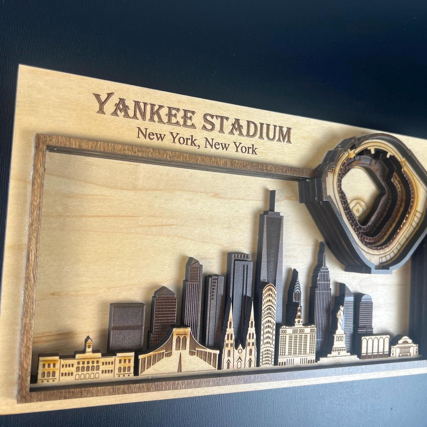 New York Yankees Gift | Yankee Stadium Wall Art | 3D Baseball Decor
