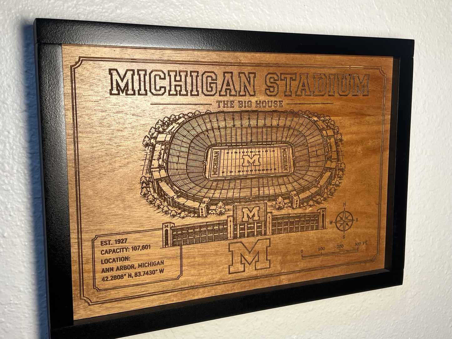 Michigan Stadium – The Big House Wood Wall Art