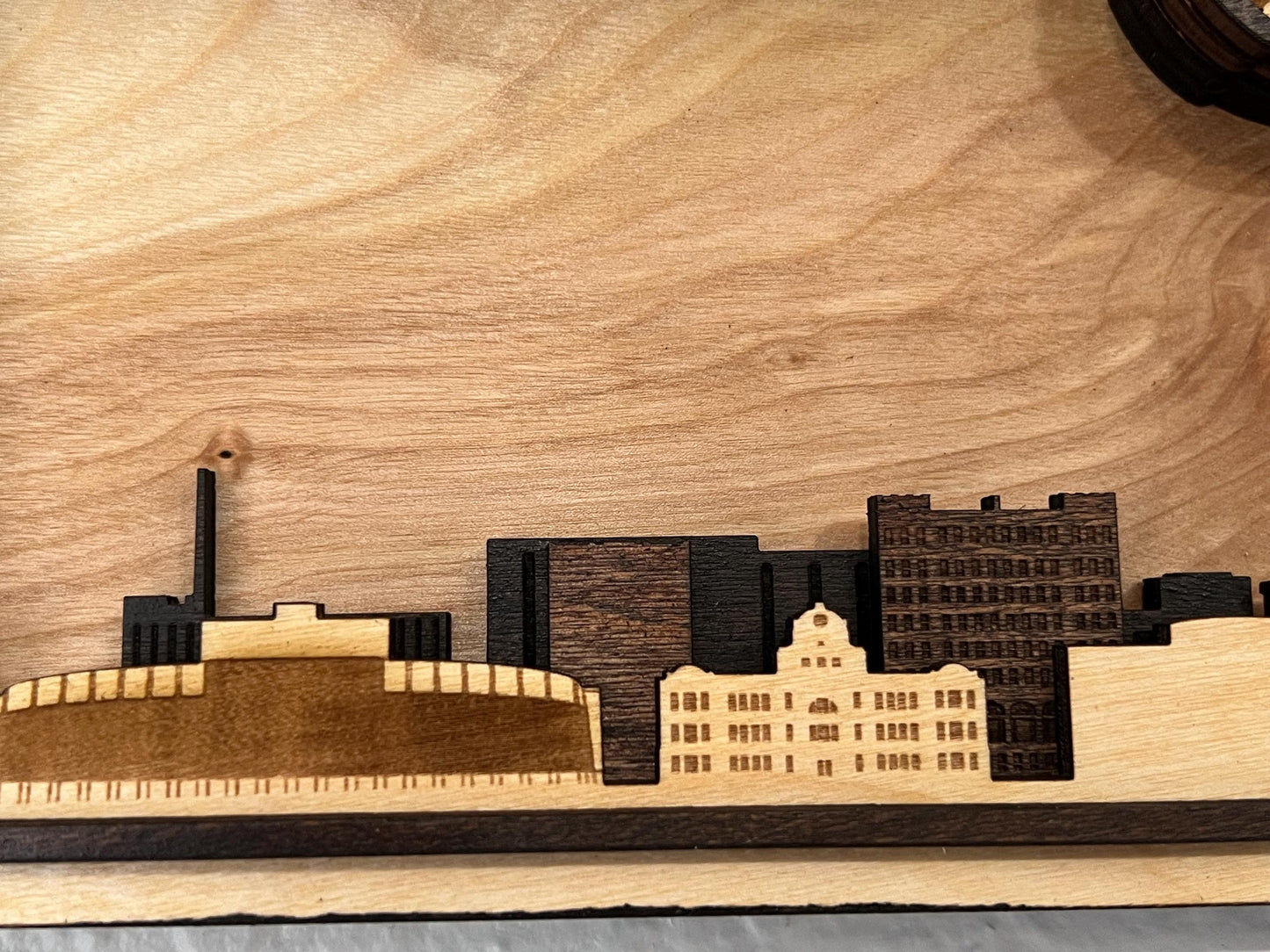 Lambeau Field Wall Art | 3D Green Bay Stadium Wood Sign | Personalized Packers Fan Gift