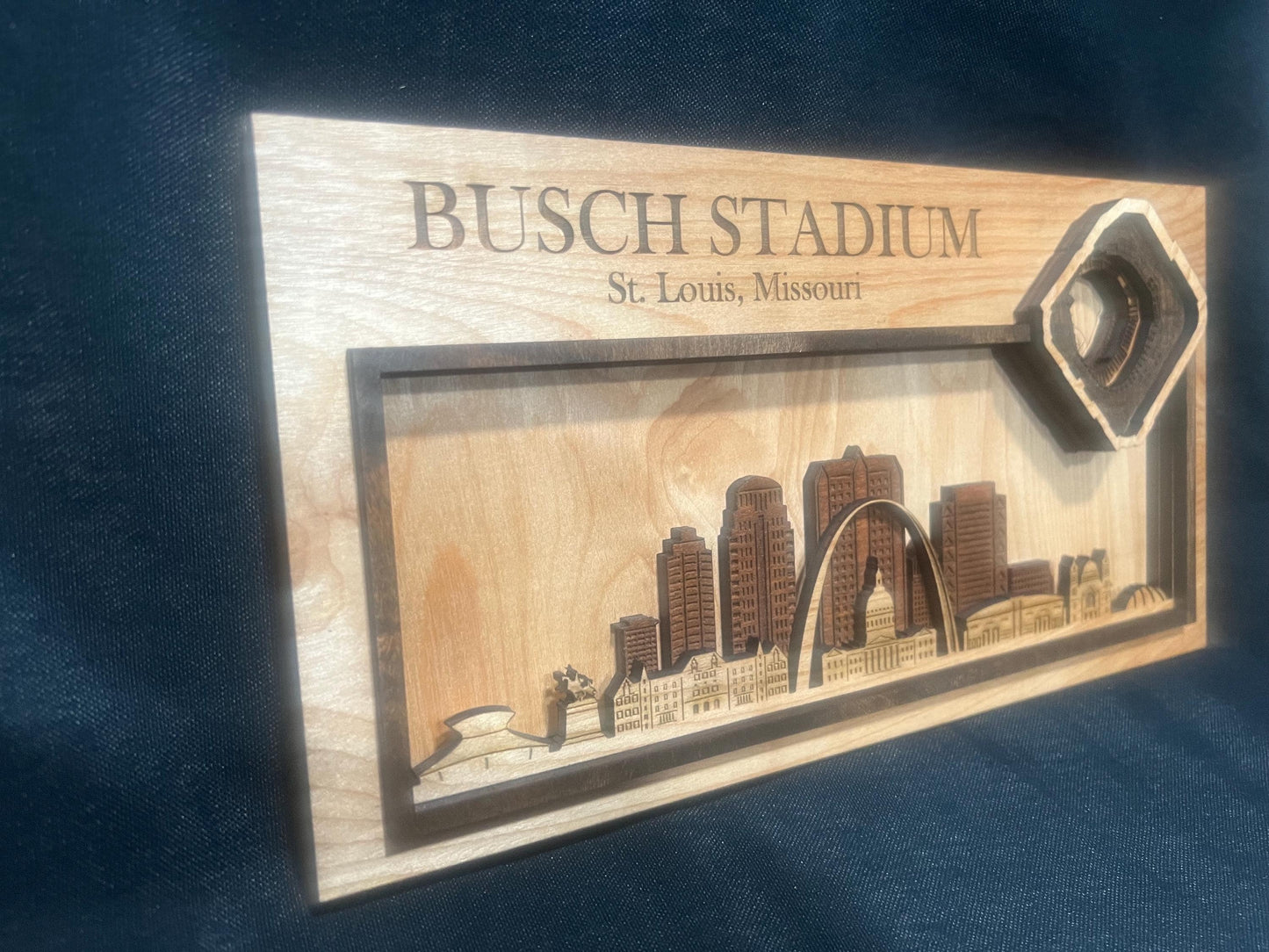 St. Louis Cardinals Gift | Busch Stadium Wooden Wall Art | Cardinals Fan Baseball Decor