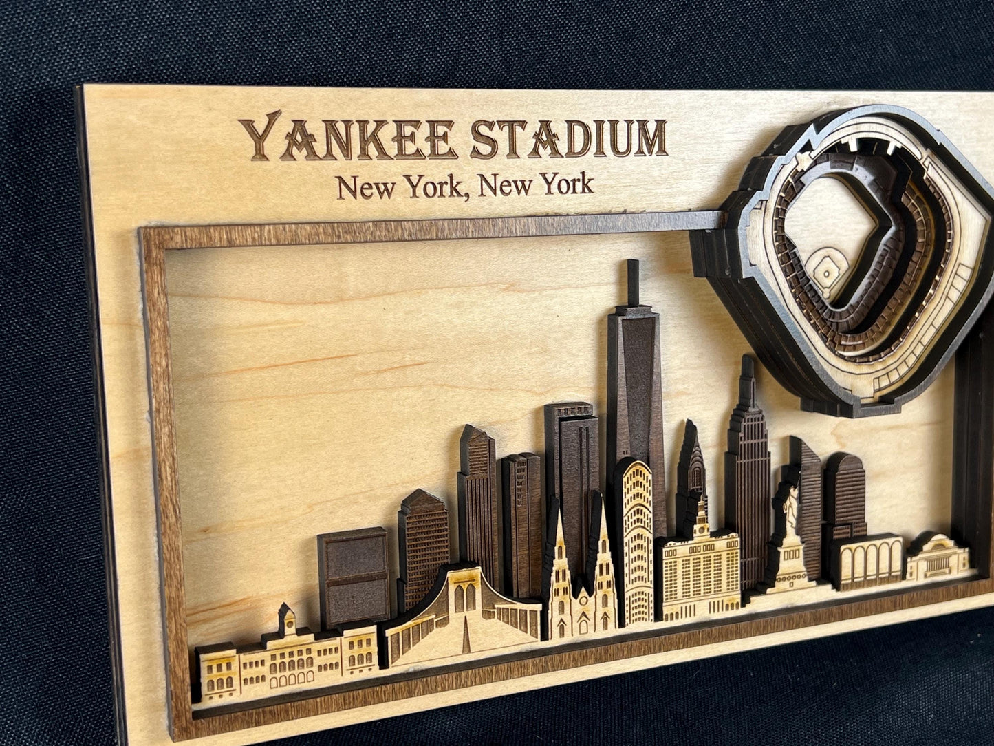 New York Yankees Gift | Yankee Stadium Wall Art | 3D Baseball Decor