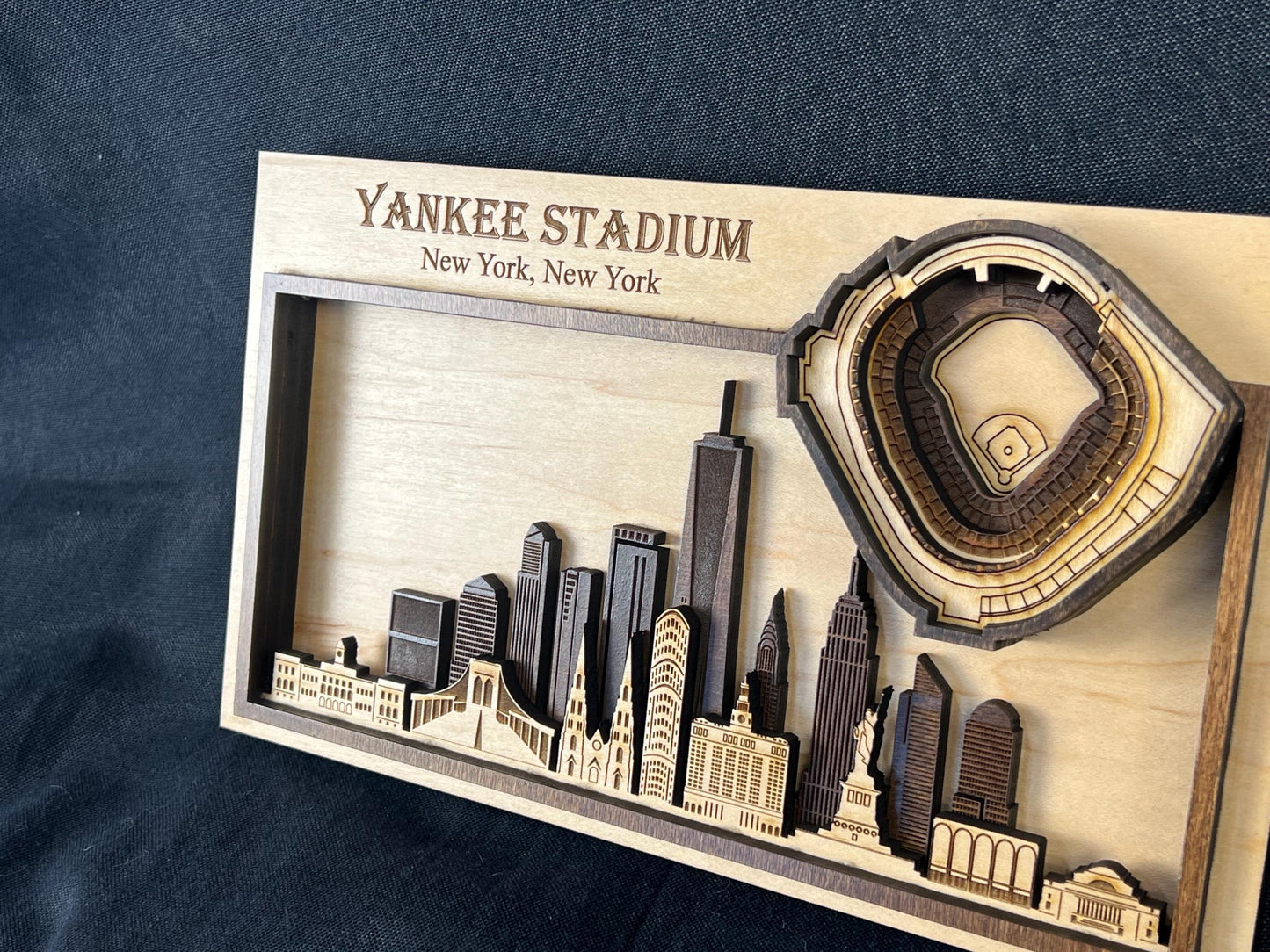 New York Yankees Gift | Yankee Stadium Wall Art | 3D Baseball Decor