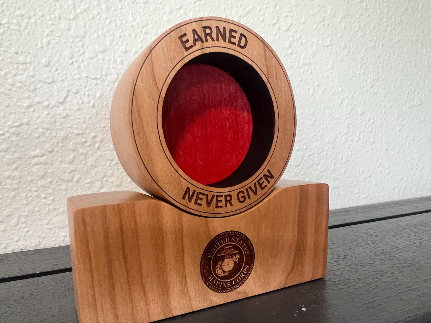 USMC EGA Display Stand – Personalized Marine Corps Graduation Keepsake
