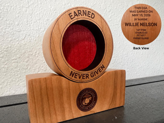 USMC EGA Display Stand – Personalized Marine Corps Graduation Keepsake