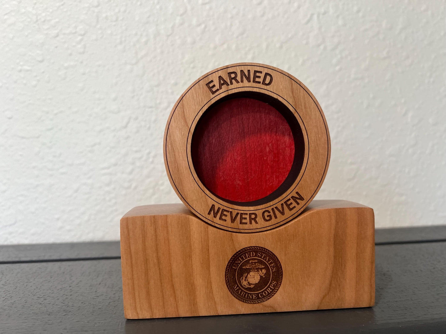USMC EGA Display Stand – Personalized Marine Corps Graduation Keepsake